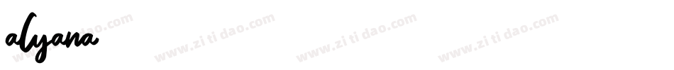 alyana字体转换