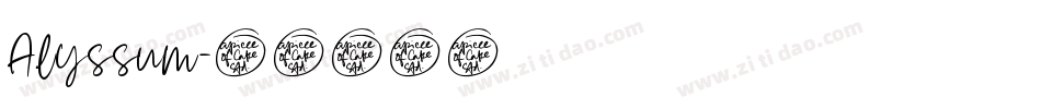 Alyssum字体转换