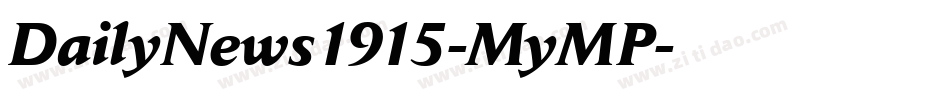 DailyNews1915-MyMP字体转换
