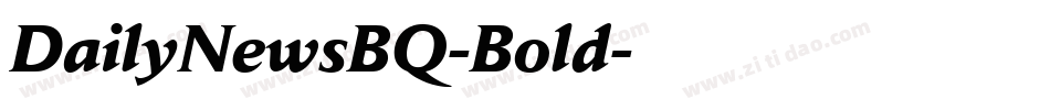 DailyNewsBQ-Bold字体转换