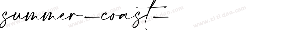 summer-coast字体转换