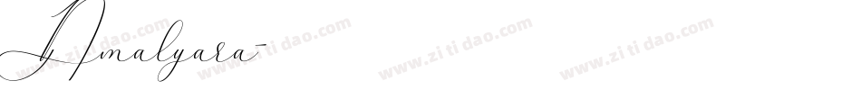 Amalyara字体转换