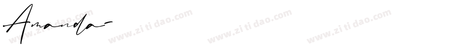 Amanda字体转换