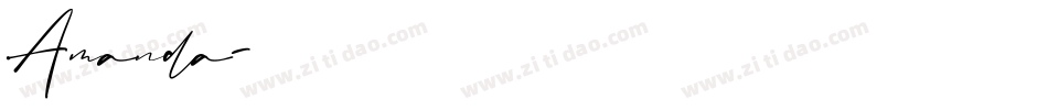 Amanda字体转换