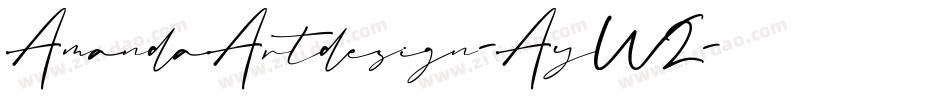 AmandaArtdesign-AyW2字体转换