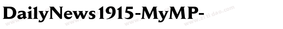 DailyNews1915-MyMP字体转换