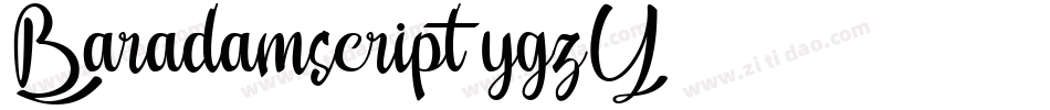 Baradamscript-ygzY字体转换