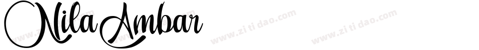 NilaAmbar字体转换