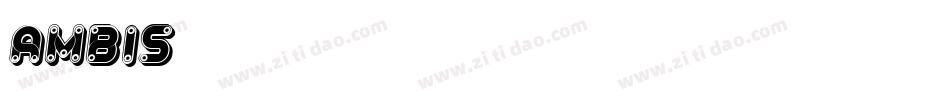 Ambis字体转换