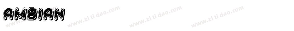ambian字体转换