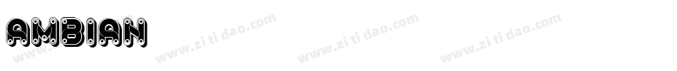 ambian字体转换