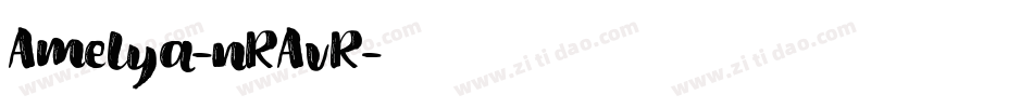 Amelya-nRAvR字体转换