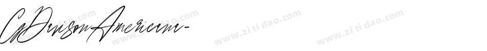 CgDavisonAmericana字体转换
