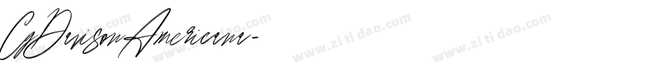 CgDavisonAmericana字体转换