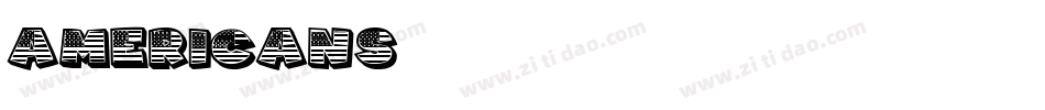 Americans字体转换
