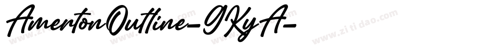 AmertonOutline-GKyA字体转换