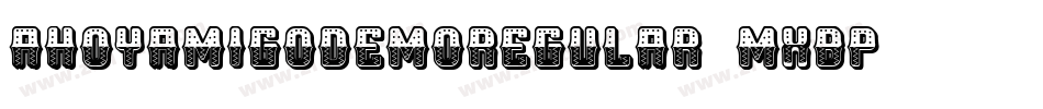 AhoyAmigoDemoRegular-MxBP字体转换