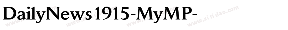 DailyNews1915-MyMP字体转换
