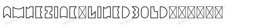 Amneziak-LinedBold字体转换