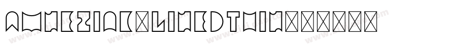Amneziak-LinedThin字体转换