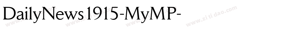 DailyNews1915-MyMP字体转换