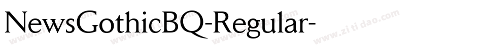 NewsGothicBQ-Regular字体转换