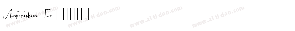 Amsterdam-Two字体转换