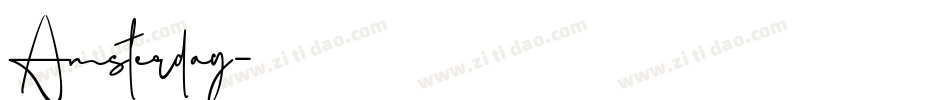 Amsterday字体转换