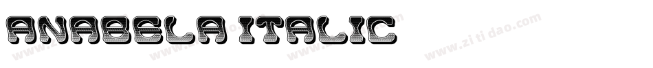 Anabela-Italic字体转换