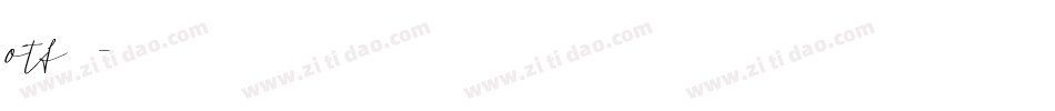 otf字体字体转换