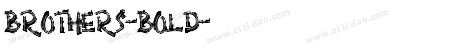 Brothers-Bold字体转换