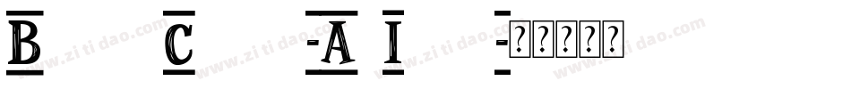 BodoniClassic-AdItalic字体转换