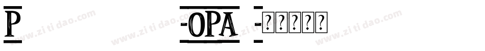 Pixelgamefont-OPAd字体转换