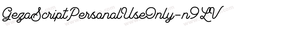 GezaScriptPersonalUseOnly-n9LV字体转换