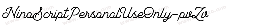 NinoScriptPersonalUseOnly-pvZv字体转换