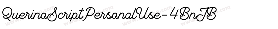 QuerinoScriptPersonalUse-4BnJB字体转换