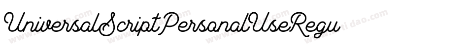 UniversalScriptPersonalUseRegular-zKMX字体转换 UniversalScriptPersonalUseRegular-zKMX字体转换