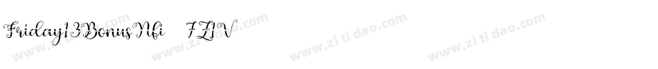 Friday13BonusNfi-7Z1V字体转换