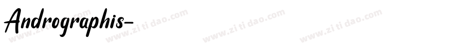 Andrographis字体转换