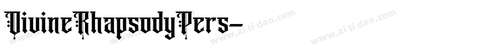 DivineRhapsodyPers字体转换