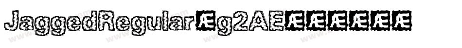 JaggedRegular-g2AE字体转换