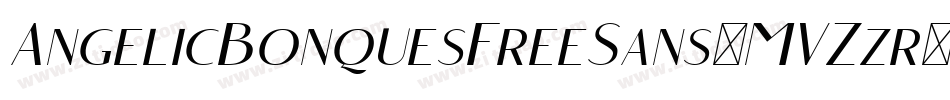 AngelicBonquesFreeSans-MVZzr字体转换