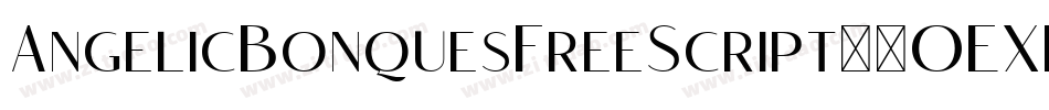 AngelicBonquesFreeScript-2OEXK字体转换
