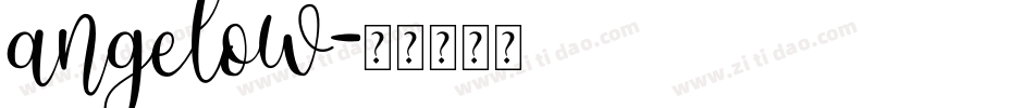 angelow字体转换