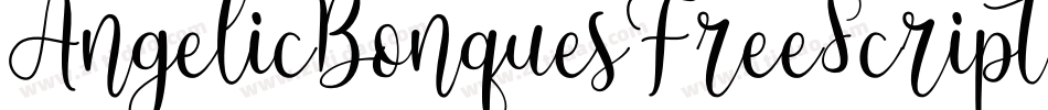 AngelicBonquesFreeScript-2OEXK字体转换