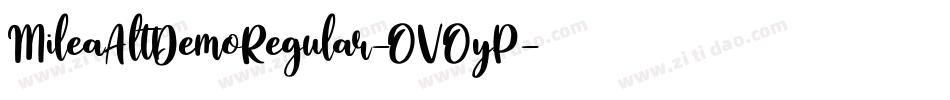 MileaAltDemoRegular-OVOyP字体转换