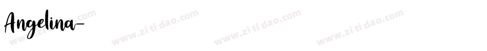 Angelina字体转换