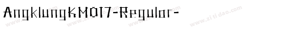 AngklungKM017-Regular字体转换