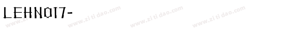 LEHN017字体转换