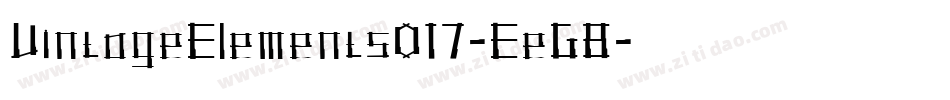 VintageElements017-EeG8字体转换